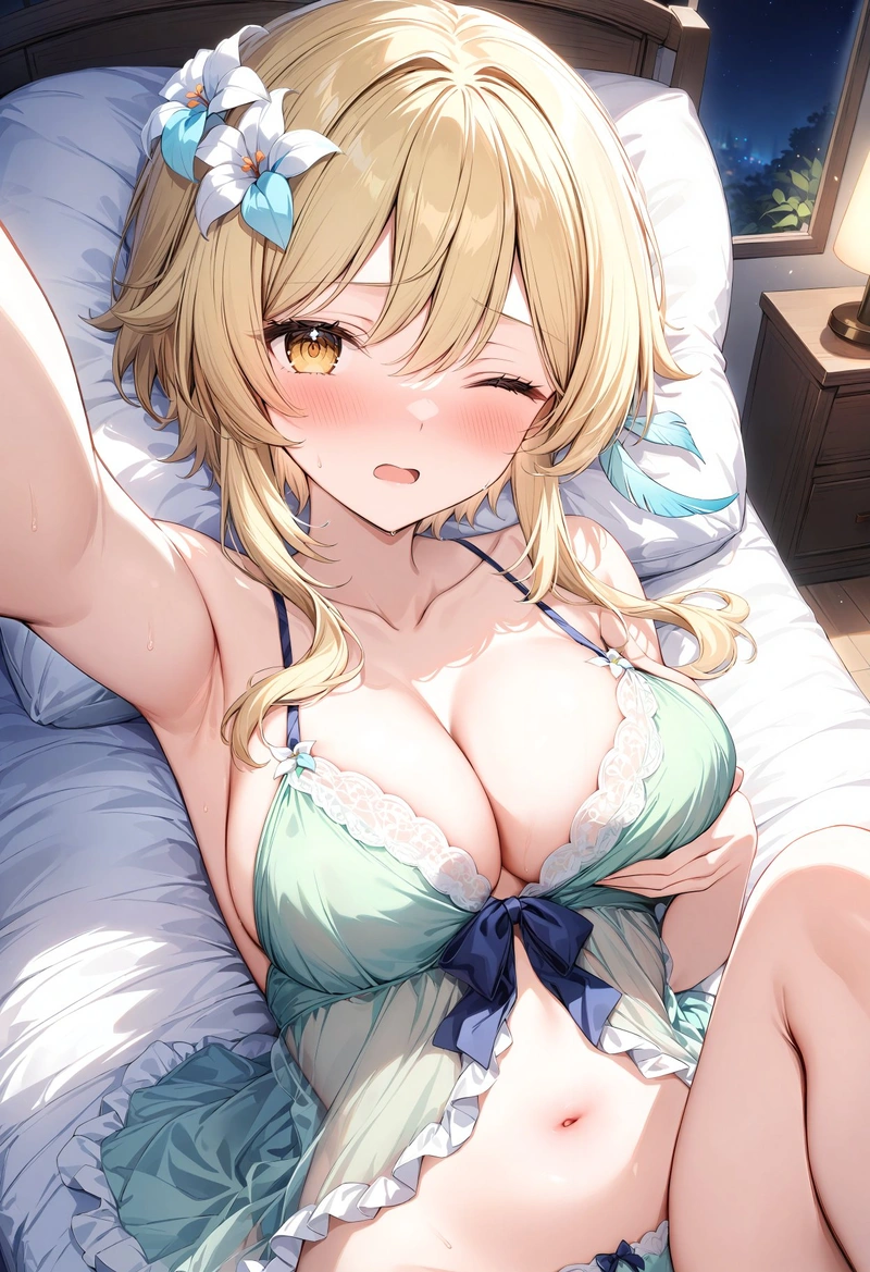 Waifu Lumine hentai bikini nóng bỏng khoe hàng 